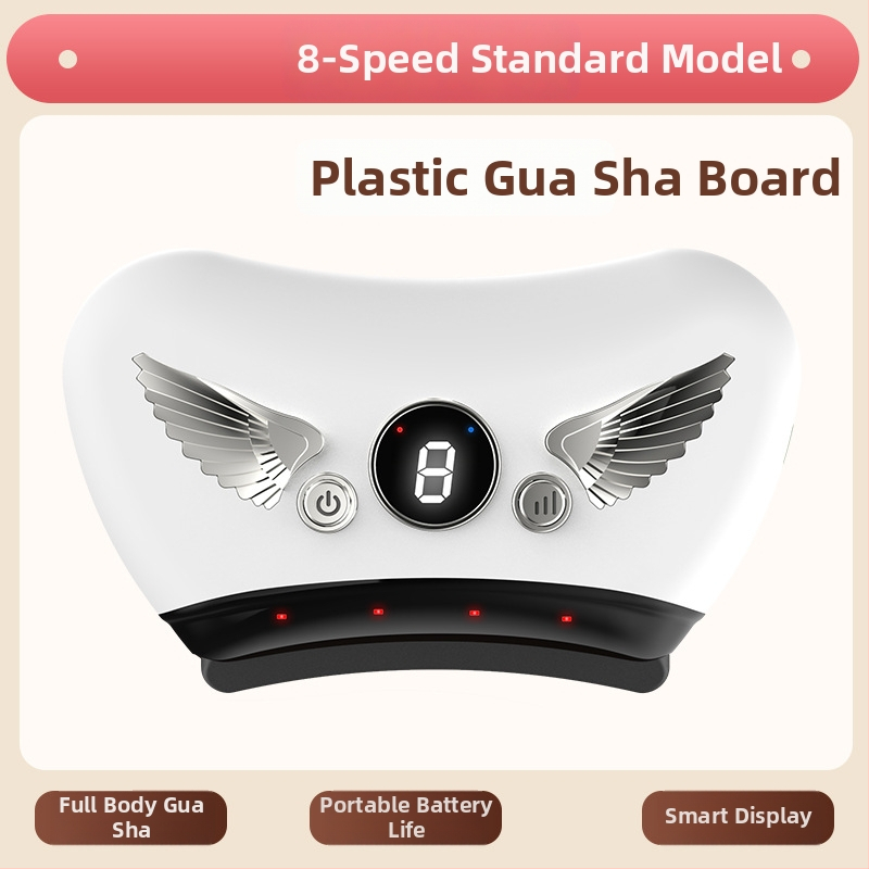 Elektriska gua sha sejas skrāpēšanas ierīce ar akmens plāksni, uzlādes tips, pogas vadība, bezpakāpju ātrums, temperatūra 30–50°C