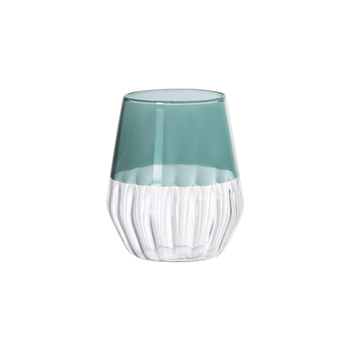 Borosilikatinio stiklo pusryčių taurė, dryžuotas dizainas, atspari šilumai, 401–500 ml, retro stilius, be rankenos