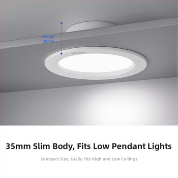 Įmontuojamas LED lubų šviestuvas, paslėpta instaliacija, 220V, CRI 80–89, korpusas iš šaltai valcavimo plieno, 3C sertifikatas 2020011001289084