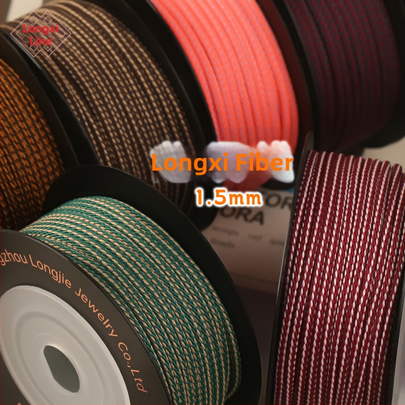 Dragon Knot Dragon Whisker Line Rankų darbo ledinės šilko siūlai — tinkama apyrankėms, plaukų aksesuarams, kutoms ir siuvimui