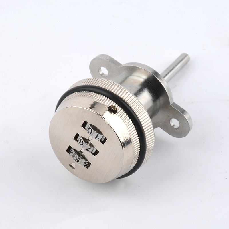 Комбинационна брава за офис бюро и чекмеджета с три заключващи пръти (Side Triple Lock) – цинкова сплав, модерен стил, марка High-minded hardware