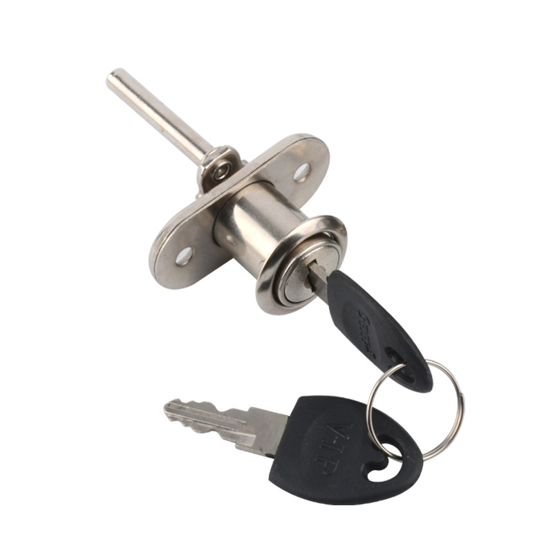 Комбинационна брава за офис бюро и чекмеджета с три заключващи пръти (Side Triple Lock) – цинкова сплав, модерен стил, марка High-minded hardware