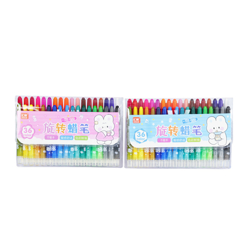 Детски въртящ се комплект цветни моливи (модел 810 – къс въртящ се молив; корпус от полипропилен; рефил 24 нюанса; тегло 89 г; печат на лого)