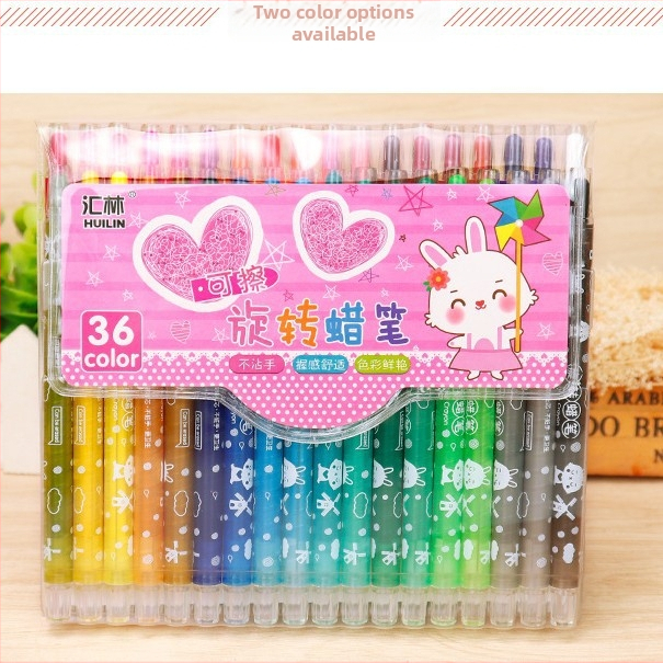 Детски въртящ се комплект цветни моливи (модел 810 – къс въртящ се молив; корпус от полипропилен; рефил 24 нюанса; тегло 89 г; печат на лого)