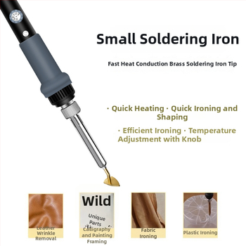 Mini elektrinis lygintuvas su reguliuojama temperatūra lėlės drabužių gamybai