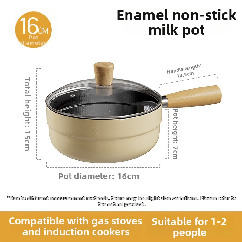 Pieno puodas su emaliuota keramikos danga, geležies korpusas, nelipantis paviršius, stiklinis dangtis, viskas viename sriubų puode