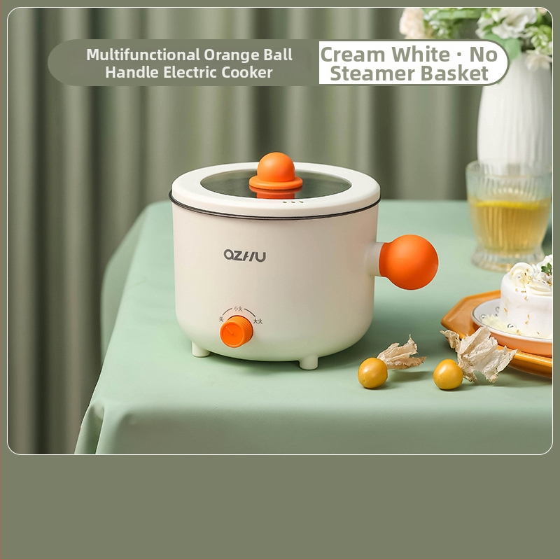 Elektrinė kepimo puodukas su kamuoliuko rankena, DTM-ball modelis, talpa iki 2 L, 2–3 asmenims, juoda keraminė neprilimpančios vidinės dalies, valdymas mygtuku, izoliacija ir greitas garavimas