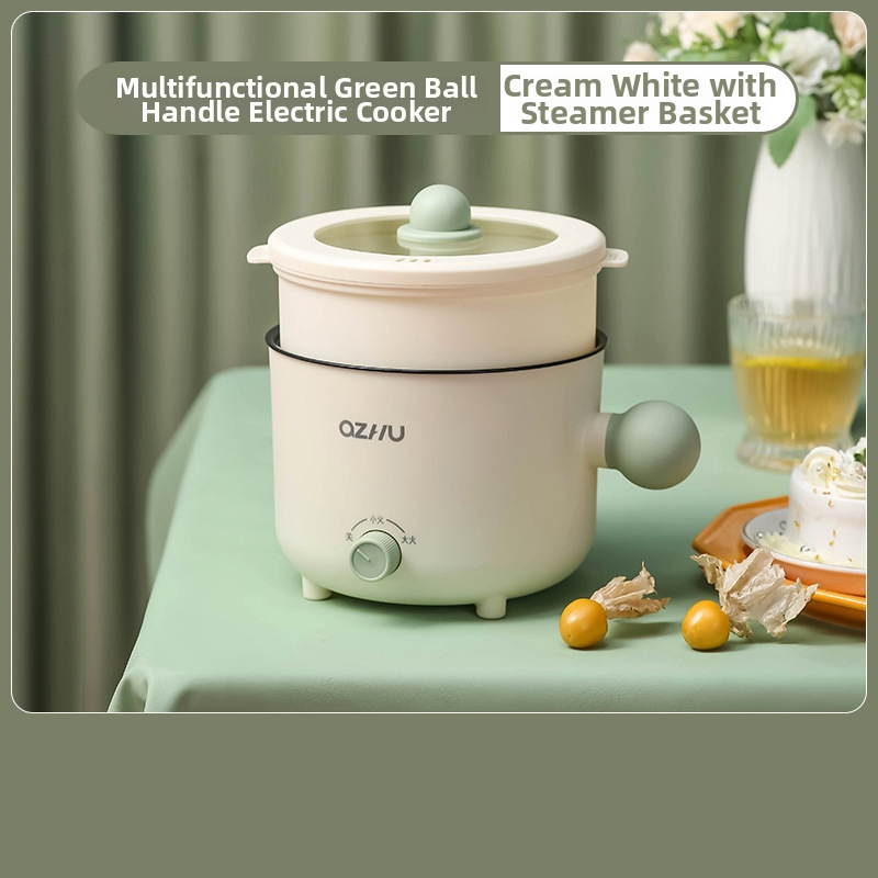 Elektrinė kepimo puodukas su kamuoliuko rankena, DTM-ball modelis, talpa iki 2 L, 2–3 asmenims, juoda keraminė neprilimpančios vidinės dalies, valdymas mygtuku, izoliacija ir greitas garavimas