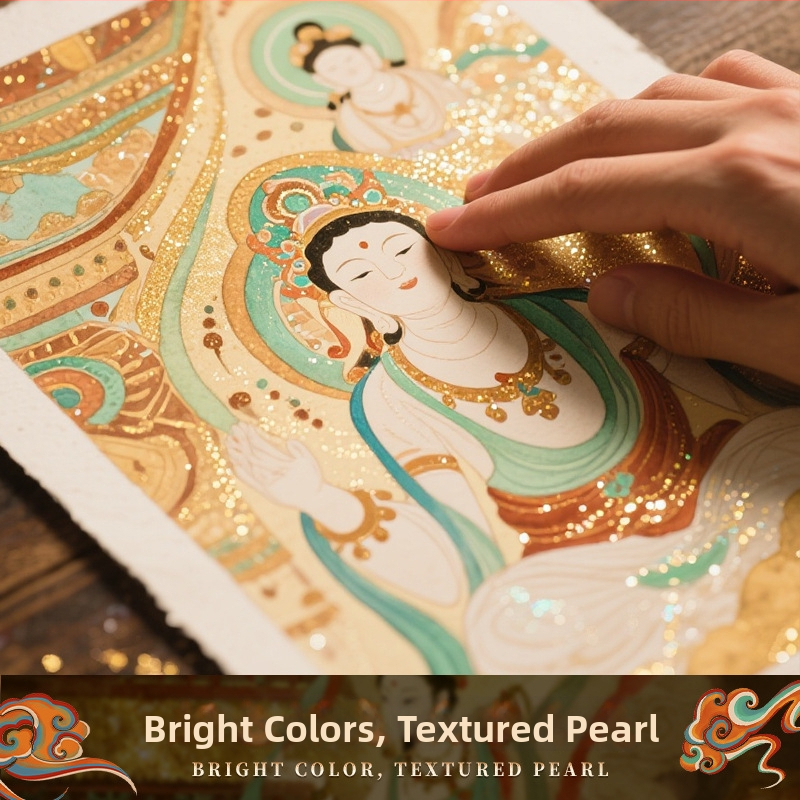 Giorgione Pärlise läikega tahked akvarellvärvid komplekt, 180 värvi, 3 g maht, PP plastikust karp