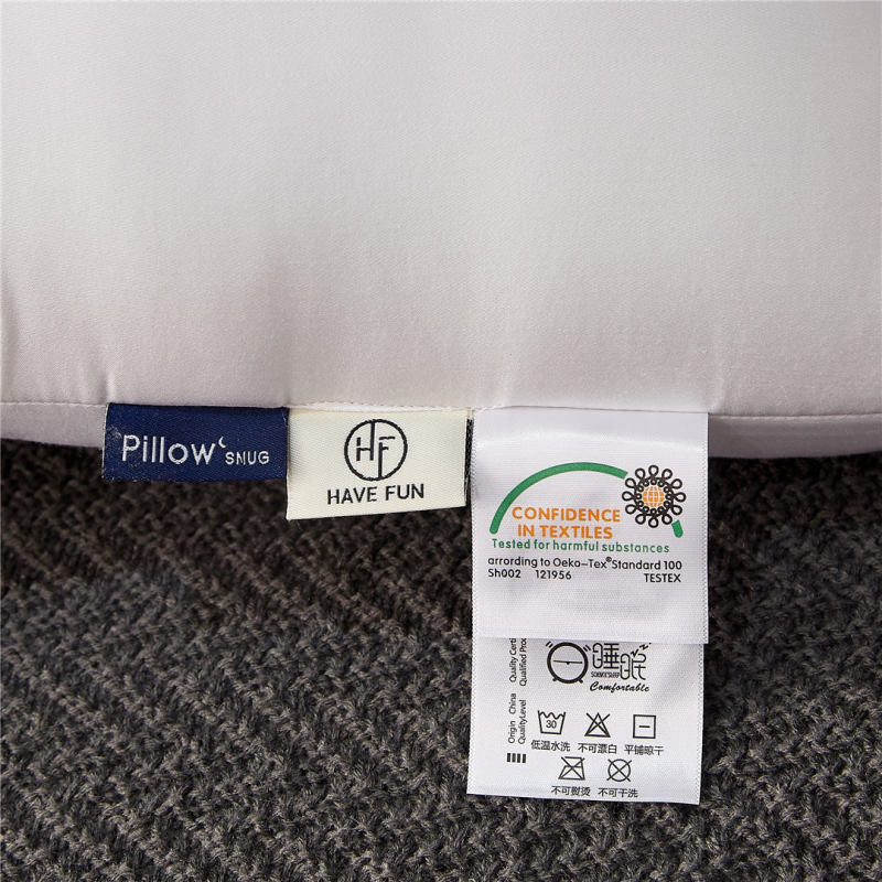 Латексен калъф за възглавница за шия с бродерия на символа двойна щастие, правоъгълна форма, естествен латекс, ядро от чист памук, тегло 3–4 кг, възможност за персонализация