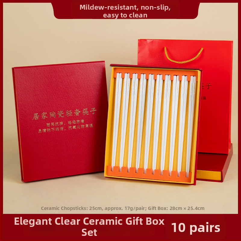 Porcelanski štapići za jelo – svijetlo luksuzni retro stil, cvjetni uzorak, uključena poklon kutija, moguć ispis logotipa