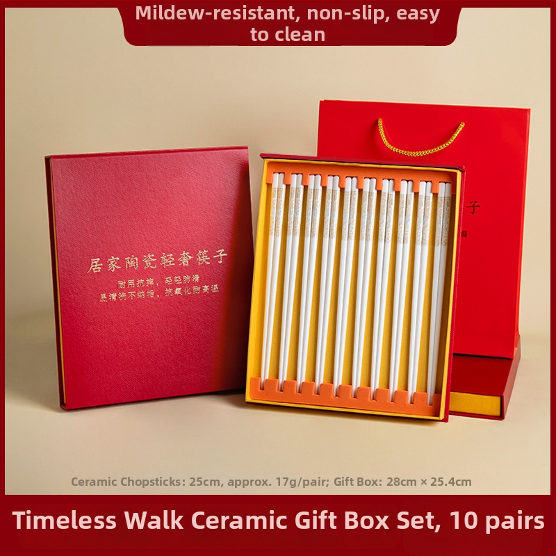 Porcelanski štapići za jelo – svijetlo luksuzni retro stil, cvjetni uzorak, uključena poklon kutija, moguć ispis logotipa