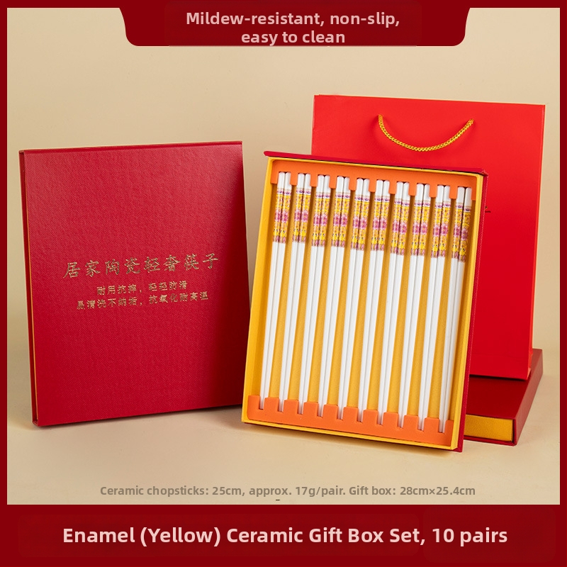 Porcelanski štapići za jelo – svijetlo luksuzni retro stil, cvjetni uzorak, uključena poklon kutija, moguć ispis logotipa