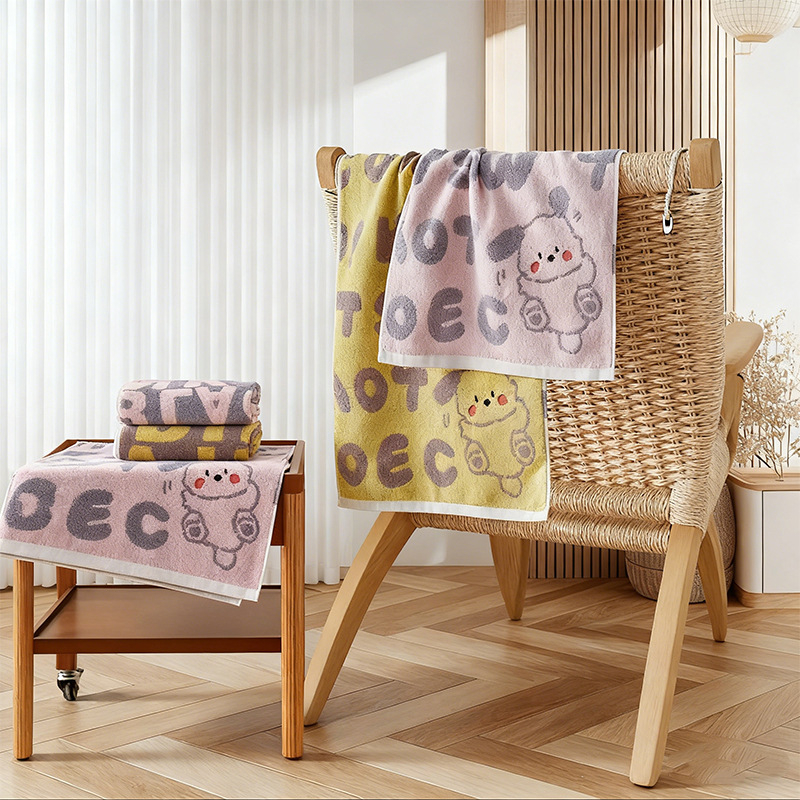 Dječji ručnik za lice Peng Song, pamuk, 32s pređa, vez/šav/jacquard, 50–80 g, prilagodljivo