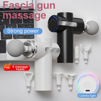 Fascia masažer – 6 glava, motor s četkama, 5+ brzina, ugrađena baterija 1000–1200 mAh, niska buka 36–45 dB