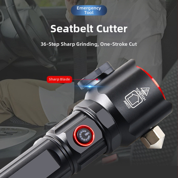 LED žibintuvė iš aliuminio lydinio, 5500mAh baterija, galia 30W, rankinis įkrovimas, diapazonas iki 500 m