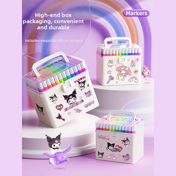 Chalk Time akriliniai markeriai – nepermatomi, sulankstomi, rinkinys pradinėms klasėms