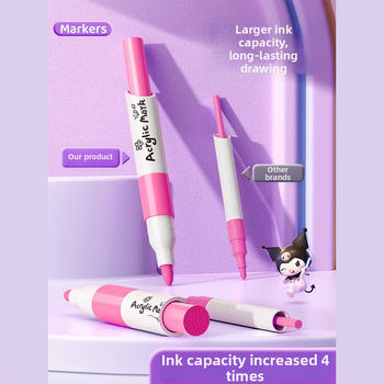 Chalk Time akriliniai markeriai – nepermatomi, sulankstomi, rinkinys pradinėms klasėms