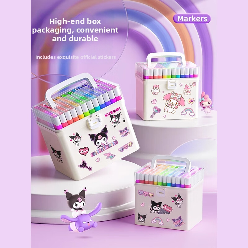 Chalk Time akriliniai markeriai – nepermatomi, sulankstomi, rinkinys pradinėms klasėms