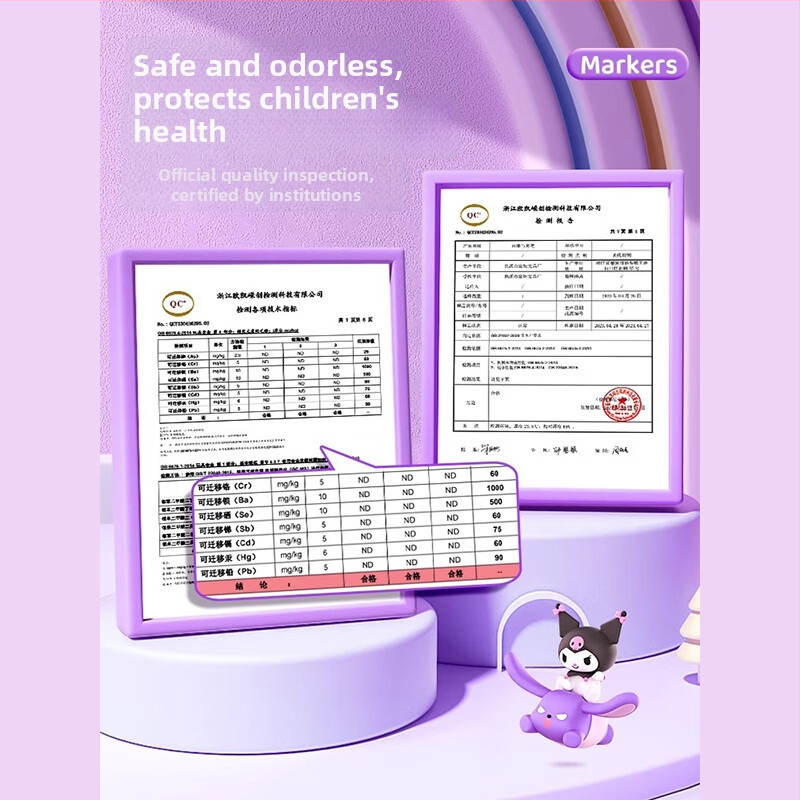 Chalk Time akriliniai markeriai – nepermatomi, sulankstomi, rinkinys pradinėms klasėms