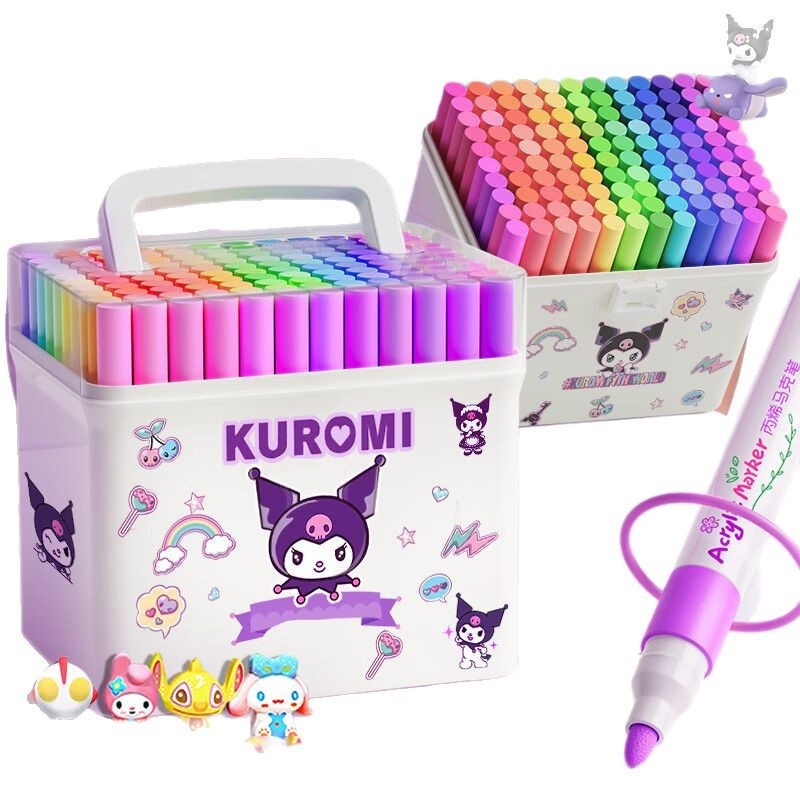 Chalk Time akriliniai markeriai – nepermatomi, sulankstomi, rinkinys pradinėms klasėms