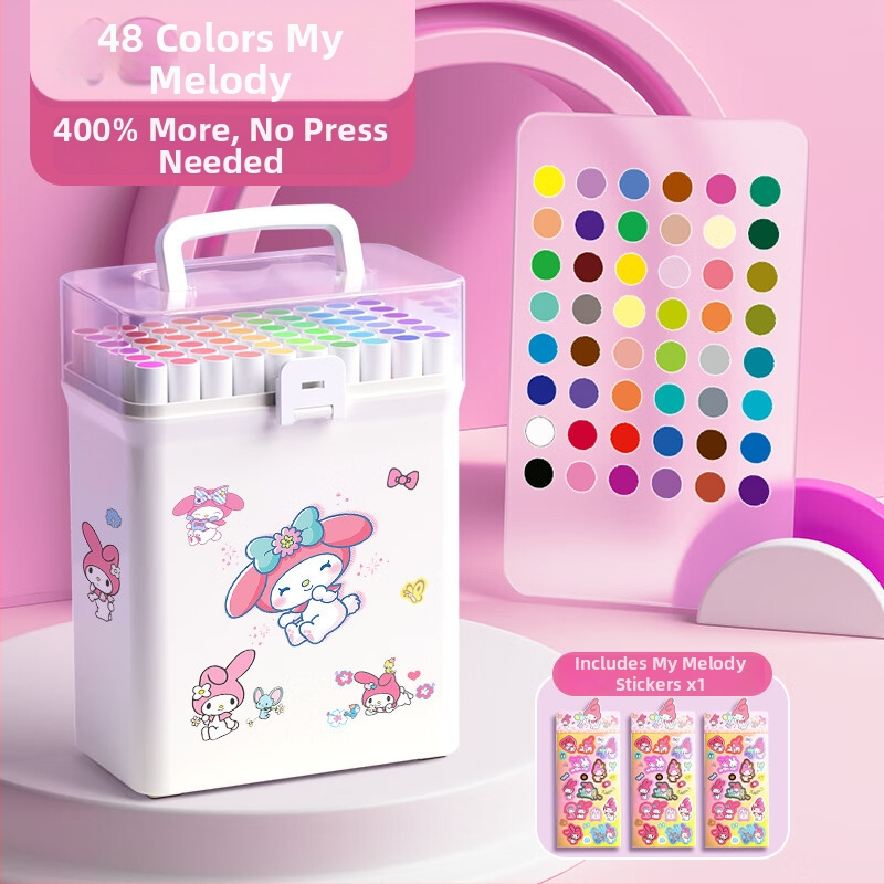 Chalk Time akriliniai markeriai – nepermatomi, sulankstomi, rinkinys pradinėms klasėms