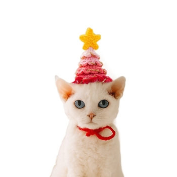 Colecție pălării și bavete pentru câini și pisici — accesorii de Halloween și Crăciun, poliester, uz general, patru sezoane, marcă privată autorizată