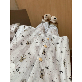 Pijamas, kardigan stil, sladak i simpatičan, tkanina cloud cotton (100% poliester)