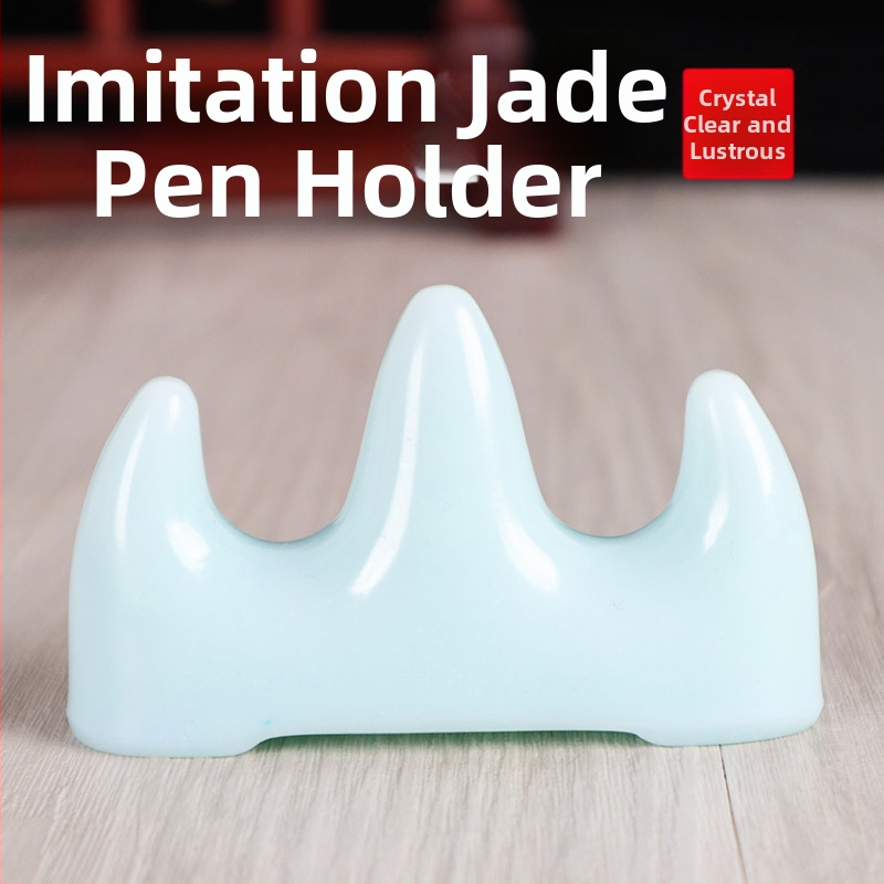 Rašiklio ir šepetėlio laikiklis – modelis bg1, Purple fangzhai; medžiaga: plastikas/bambukas/medis; logotipo spausdinimas prieinamas; personalizavimas prieinamas