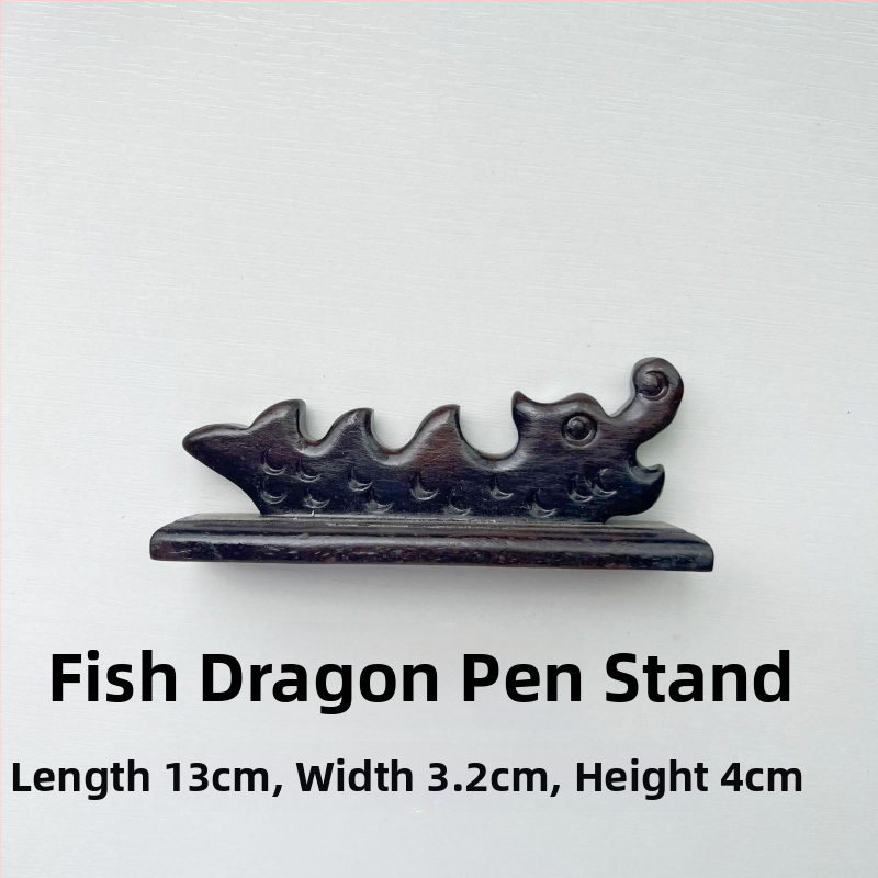 Rašiklio laikiklis kalnų stiliuje – penkių pirštų dizainas, mediena: mahagoni ir katalpa, Weizhuang, modelis Mahogany Pen Mountain