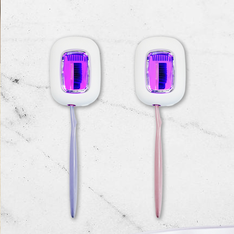 Дезинфекционна кутия за четки за зъби с UV-C дезинфекция, автоматично управление, вградена батерия, 5-минутна дезинфекция, модел STB-047A