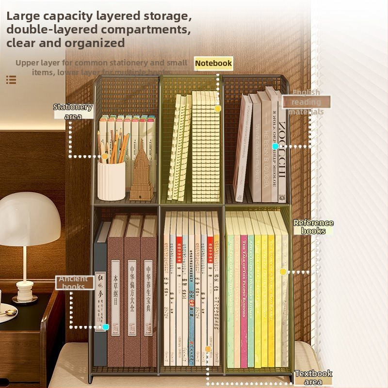 Daudzslāņu metāla rakstāmgalds ar grāmatu klipiem; autorizēta privātā zīmola zīmols; imports: Nē; IP: Nē; dāvana: Nē
