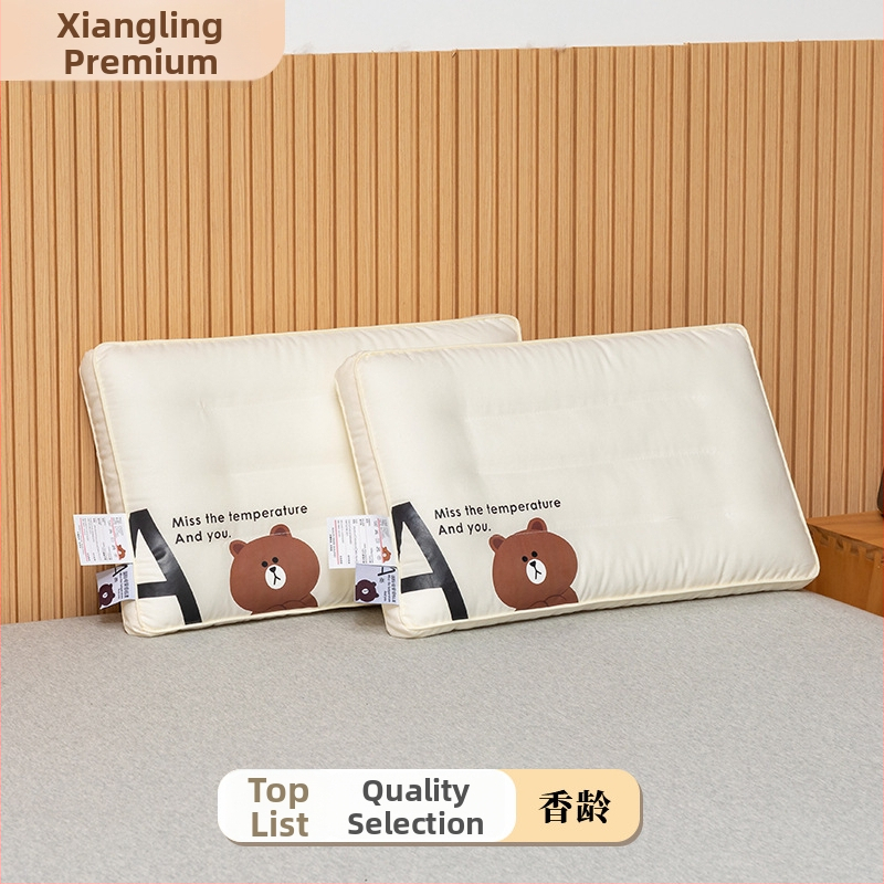 Bērnu spilvens no tīras kokvilnas kakla atbalstam, taisnstūrveida, pildījums poliester, spilvena kodola augstums 1–5 cm, personīgai lietošanai