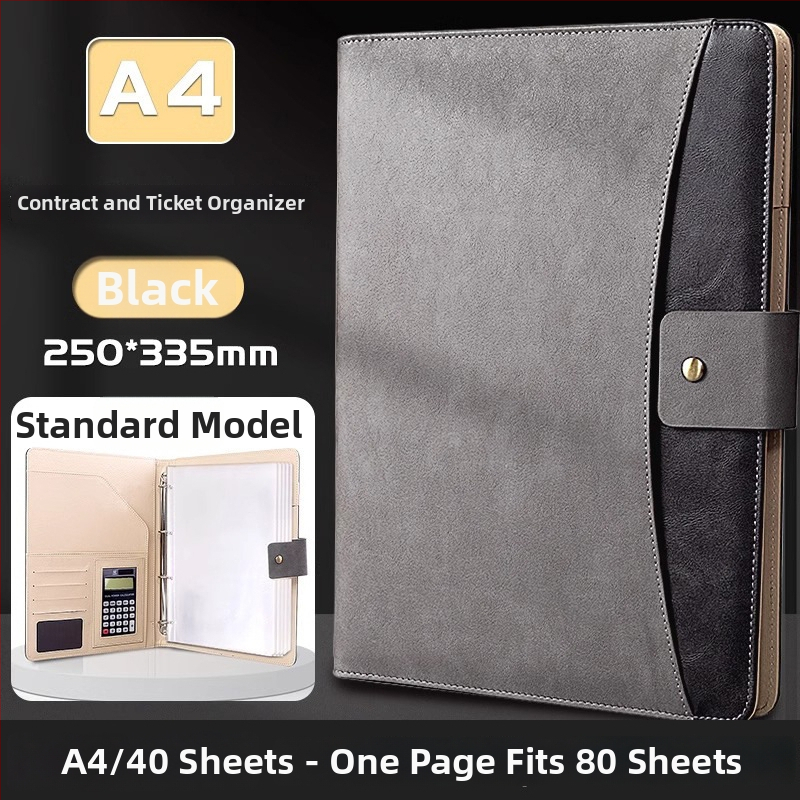 Odinė A4 byla su galingu laikikliu ir plokštės spaudimo mechanizmu, galima spausdinti logotipą