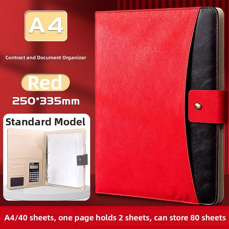 Odinė A4 byla su galingu laikikliu ir plokštės spaudimo mechanizmu, galima spausdinti logotipą