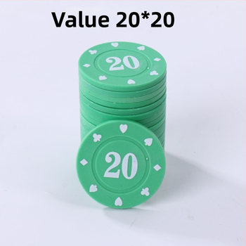 Žetonų rinkinys Mahjongui ir kortų žaidimams, Texas Hold'em – 38 mm, PP medžiaga, dvipusiai storinti žetonai, atsparūs dilimui, pilnas rinkinys