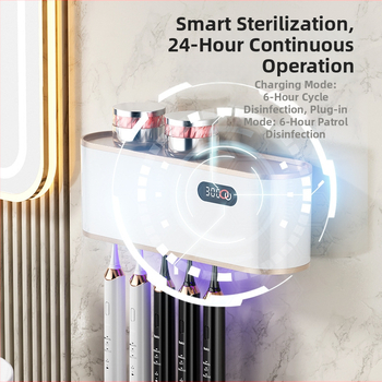 Ra-610 dantų šepetėlių sterilizatorius — UV dezinfekcija, 300 s, USB maitinimas, prisilietimo valdymas