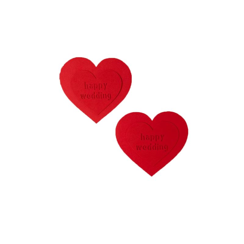 Exquisite popierinis vestuvinis papuošalas su širdimi ir žodžiu