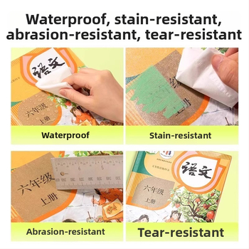 Deli knygos viršelis – segmentuotas, lipnus, skaidrus matinis paviršius, atsparus vandeniui, CPP medžiaga