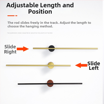 Rankšluosčių laikiklis iš aliuminio lydinio, paviršiaus apdaila: dažytas/ oksiduotas, vieno stiebo, apkrova 10 kg, stilius Light Luxury, Skandinavinis minimalistinis