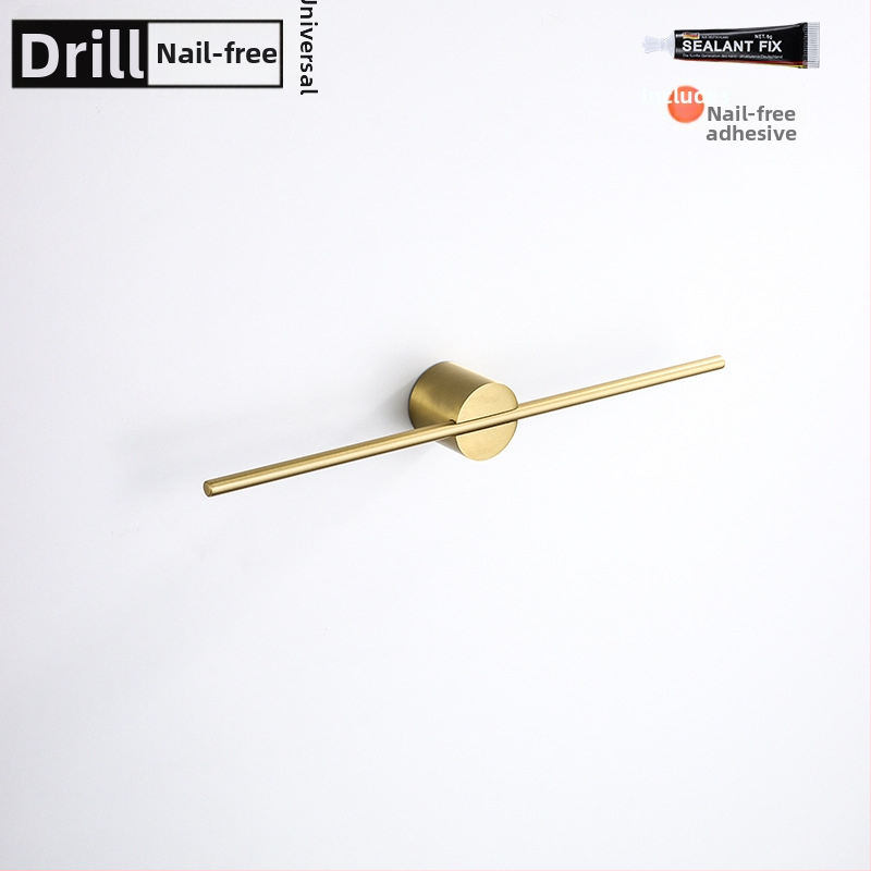 Rankšluosčių laikiklis iš aliuminio lydinio, paviršiaus apdaila: dažytas/ oksiduotas, vieno stiebo, apkrova 10 kg, stilius Light Luxury, Skandinavinis minimalistinis