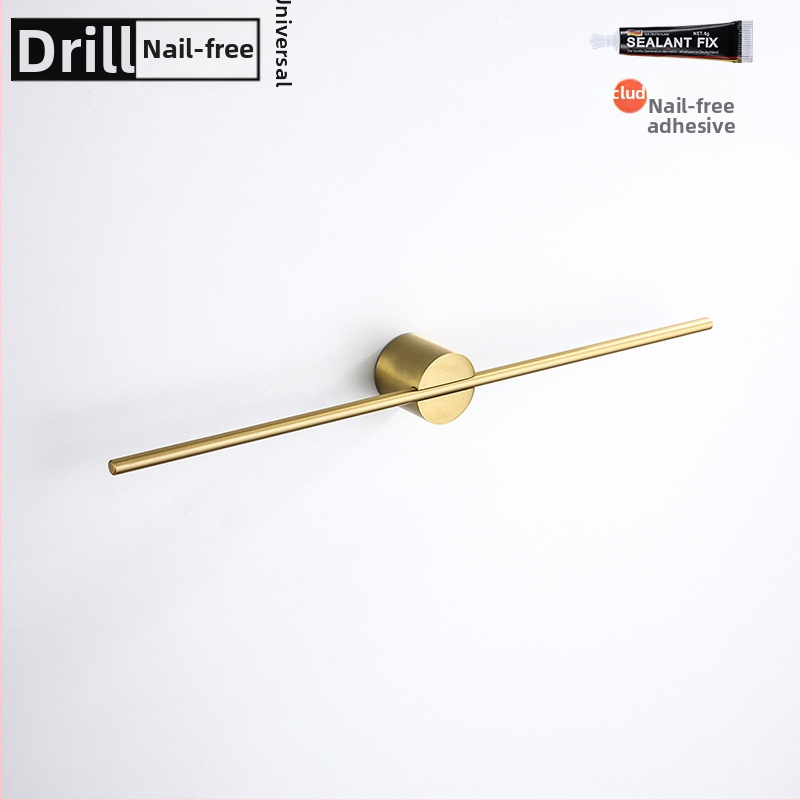 Rankšluosčių laikiklis iš aliuminio lydinio, paviršiaus apdaila: dažytas/ oksiduotas, vieno stiebo, apkrova 10 kg, stilius Light Luxury, Skandinavinis minimalistinis