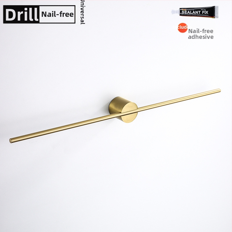 Rankšluosčių laikiklis iš aliuminio lydinio, paviršiaus apdaila: dažytas/ oksiduotas, vieno stiebo, apkrova 10 kg, stilius Light Luxury, Skandinavinis minimalistinis