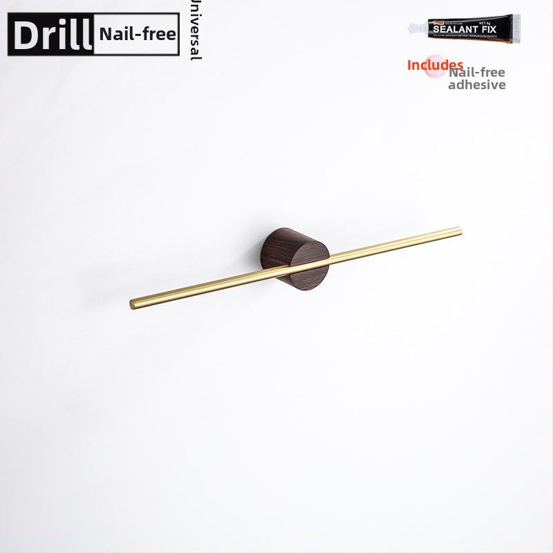 Rankšluosčių laikiklis iš aliuminio lydinio, paviršiaus apdaila: dažytas/ oksiduotas, vieno stiebo, apkrova 10 kg, stilius Light Luxury, Skandinavinis minimalistinis