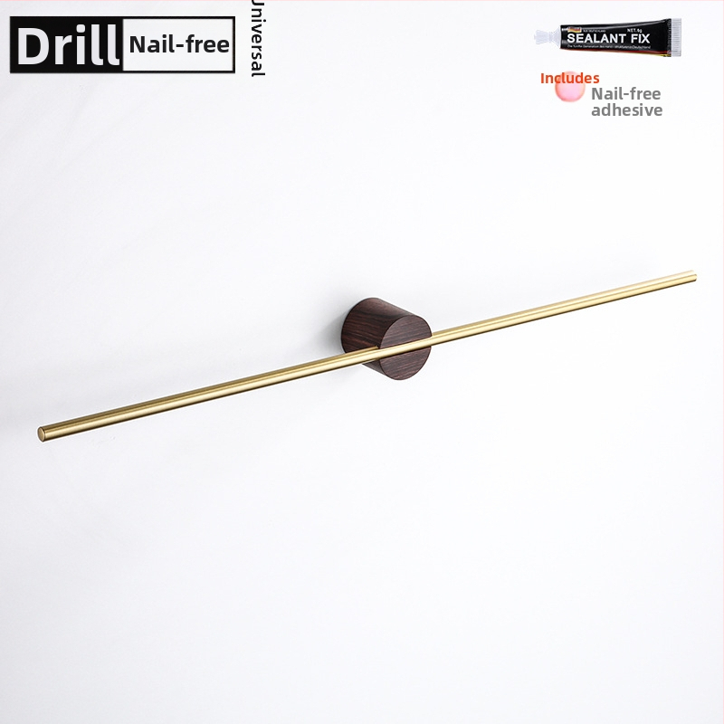 Rankšluosčių laikiklis iš aliuminio lydinio, paviršiaus apdaila: dažytas/ oksiduotas, vieno stiebo, apkrova 10 kg, stilius Light Luxury, Skandinavinis minimalistinis