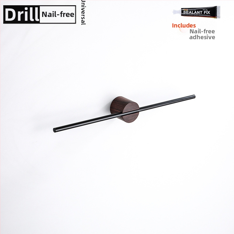 Rankšluosčių laikiklis iš aliuminio lydinio, paviršiaus apdaila: dažytas/ oksiduotas, vieno stiebo, apkrova 10 kg, stilius Light Luxury, Skandinavinis minimalistinis