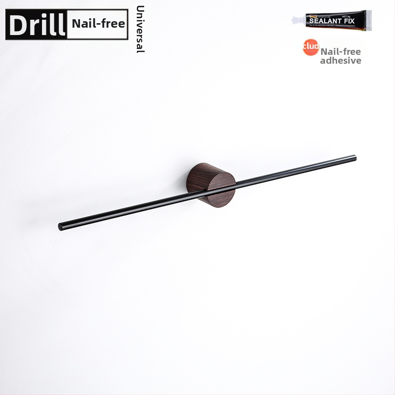 Rankšluosčių laikiklis iš aliuminio lydinio, paviršiaus apdaila: dažytas/ oksiduotas, vieno stiebo, apkrova 10 kg, stilius Light Luxury, Skandinavinis minimalistinis