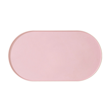 Mačacia silikónová podložka na jedlo — nepremokavá, proti únikom, protišmyková, oválny tvar