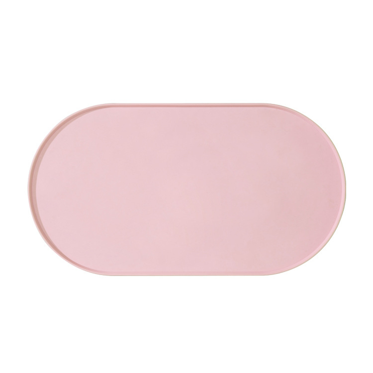 Mačacia silikónová podložka na jedlo — nepremokavá, proti únikom, protišmyková, oválny tvar