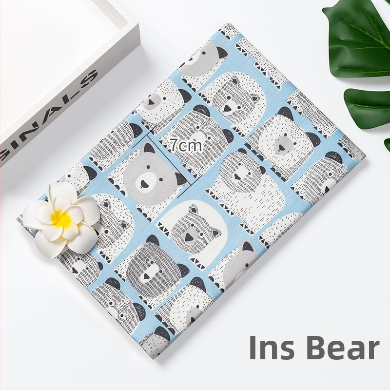 Vaikų spausdinta medvilninė twill audinys patalynės užvalkalams — 100% medvilnė, plotis 160 cm, 110 g/m², siūlų tankis 40×40, tankis 133×72